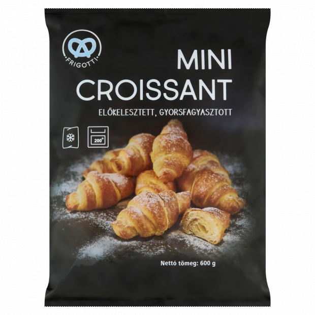 Frigotti előkelesztett, gyorsfagyasztott mini croissant 600 g