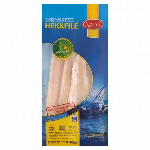 Classic gyorsfagyasztott hekkfilé 540 g