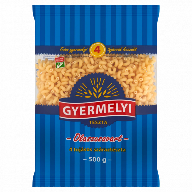 Gyermelyi olaszcsavart 4 tojásos száraztészta 500 g