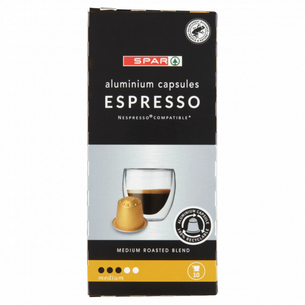 SPAR Espresso kávékapszulák 10 db 50 g
