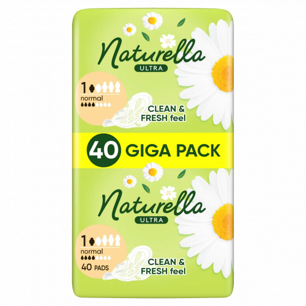 Naturella Ultra Szárnyas Betét, Normal (1-es méret) Méret, 40 db Naturella Ultra Szárnyas Betét, Normal (1-es méret) Méret, 40 db