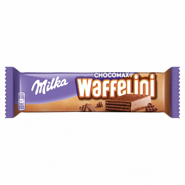 Milka Chocomax Waffelini alpesi tej felhasználásával készült kakaós ostya 31 g Milka Chocomax Waffelini alpesi tej felhasználásával készült kakaós ostya 31 g
