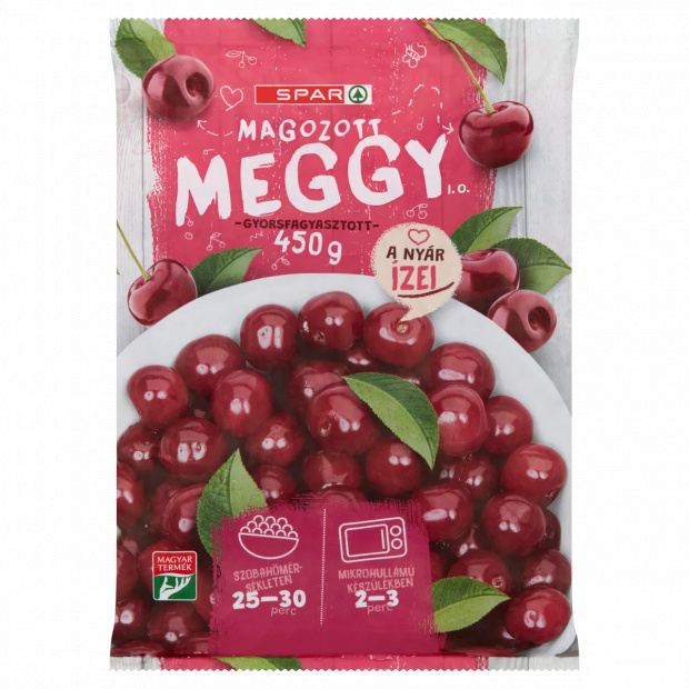 SPAR gyorsfagyasztott magozott meggy 450 g