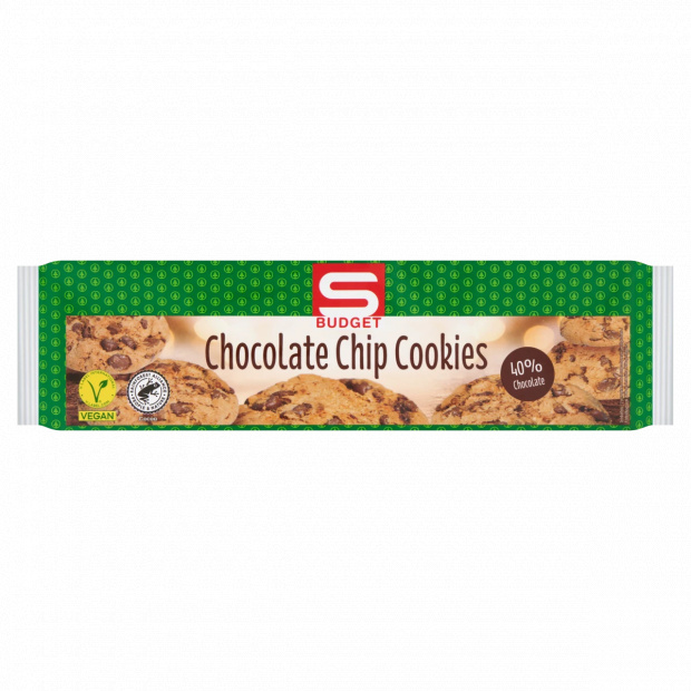 S-Budget omlós keksz étcsokoládé és tejcsokoládé darabokkal 225 g S-Budget omlós keksz étcsokoládé és tejcsokoládé darabokkal 225 g