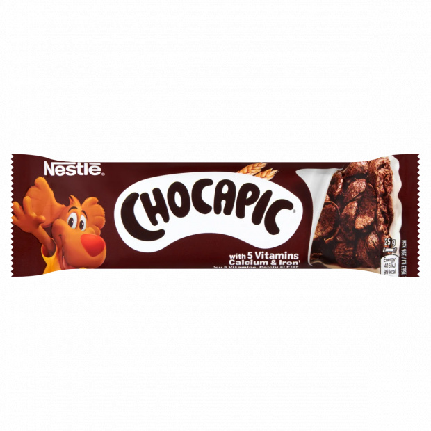 Chocapic csokiízű gabonapehely-szelet tejbevonó talppal vitaminokkal 25 g