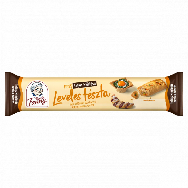 Tante Fanny friss leveles tészta teljes kiőrlésű búzaliszttel 280 g