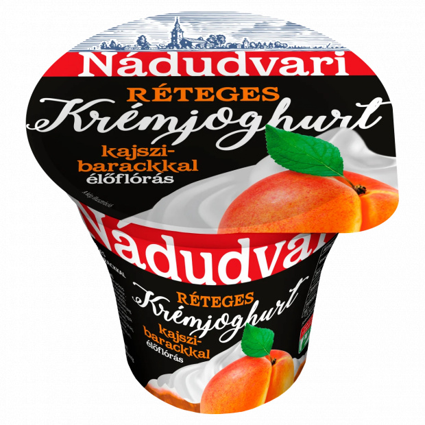 Nádudvari réteges élőflórás krémjoghurt kajszibarackkal 180 g
