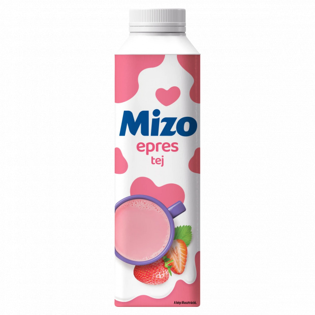 Mizo zsírszegény epres tej 450 ml Mizo zsírszegény epres tej 450 ml