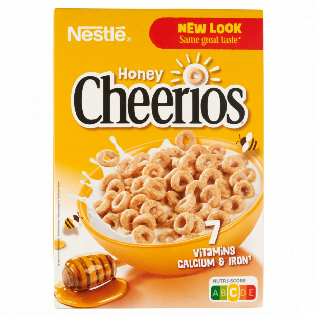 Nestlé Cheerios mézes, ropogós gabonakarika vitaminokkal és ásványi anyagokkal 375 g