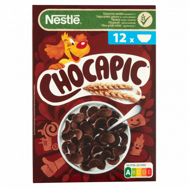 Nestlé Chocapic csokiízű, ropogós gabonapehely vitaminokkal és ásványi anyagokkal 375 g