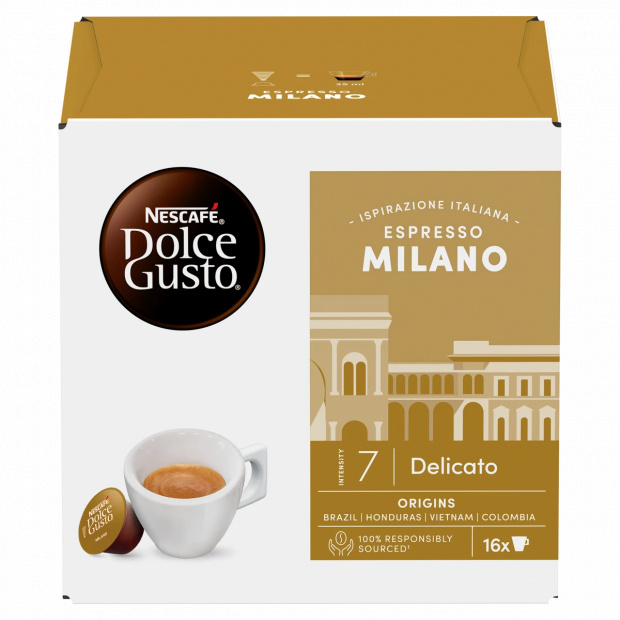 NESCAFÉ Dolce Gusto Espresso Milano kávékapszula 16 x 6,2 g (99,2 g) NESCAFÉ Dolce Gusto Espresso Milano kávékapszula 16 x 6,2 g (99,2 g)