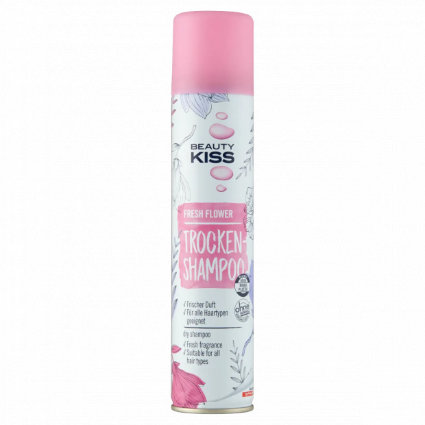 Beauty Kiss száraz sampon friss virágillattal 200 ml