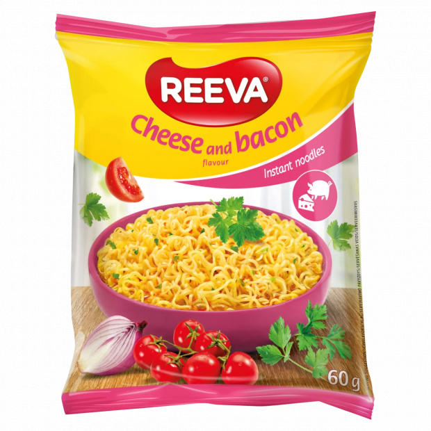 Reeva instant tésztaleves sajtos-baconos ízzel 60 g