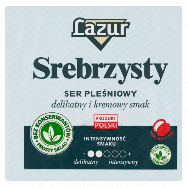 Lazur ezüst kék márványsajt