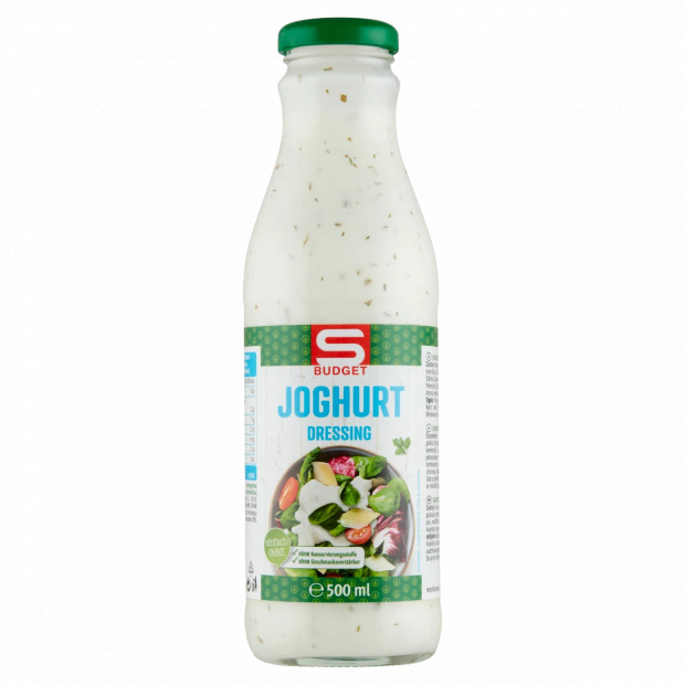 S-Budget joghurtos salátaöntet, sovány joghurttal 500 ml