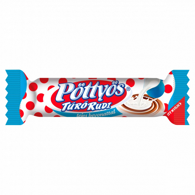Pöttyös Túró Rudi natúr túródesszert tejes bevonattal 30 g Pöttyös Túró Rudi natúr túródesszert tejes bevonattal 30 g
