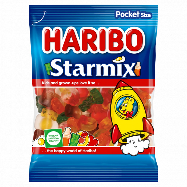 Haribo Starmix gyümölcs- és kólaízű gumicukorka 80 g