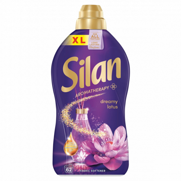 Silan Aromatherapy Dreamy Lotus textilöblítő koncentrátum 62 mosás 1364 ml Silan Aromatherapy Dreamy Lotus textilöblítő koncentrátum 62 mosás 1364 ml