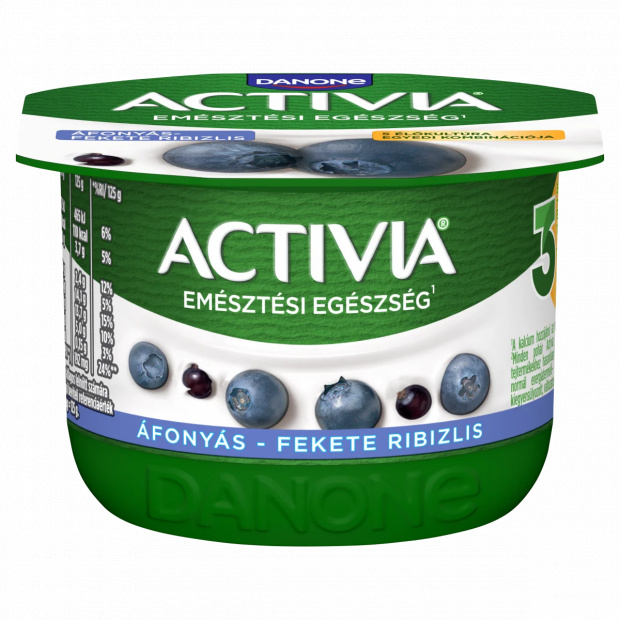 Danone Activia élőflórás áfonyás-fekete ribizlis joghurt 125 g