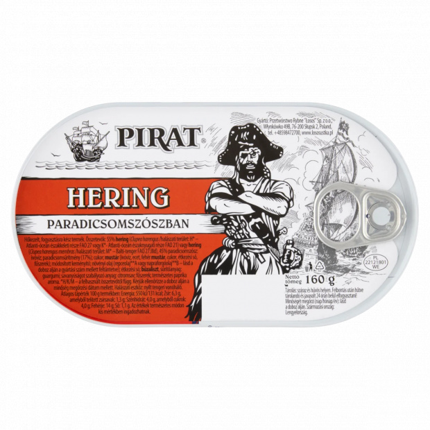 Pirat hering paradicsomszószban 160 g