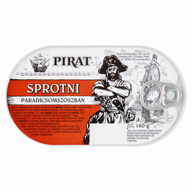 Pirat sprotni paradicsomszószban 160 g