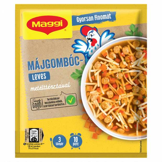 Maggi májgombócleves metélttésztával 41 g