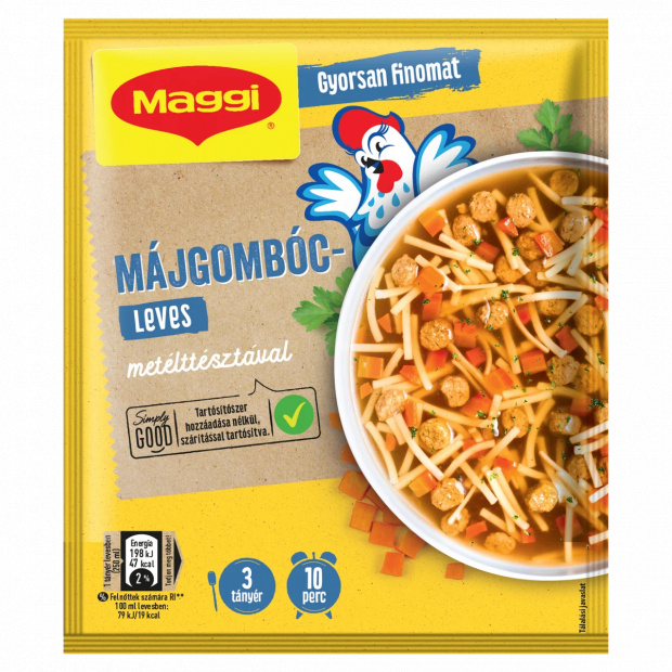 Maggi májgombócleves metélttésztával 41 g