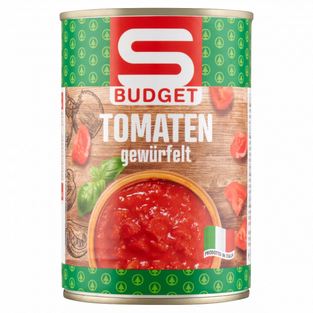 S-Budget darabolt paradicsom paradicsomlében 400 g 