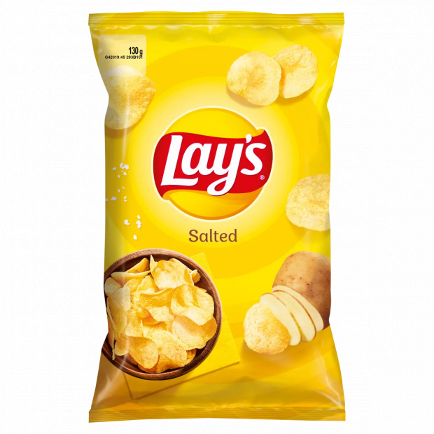 Lay's sózott burgonyachips 130 g