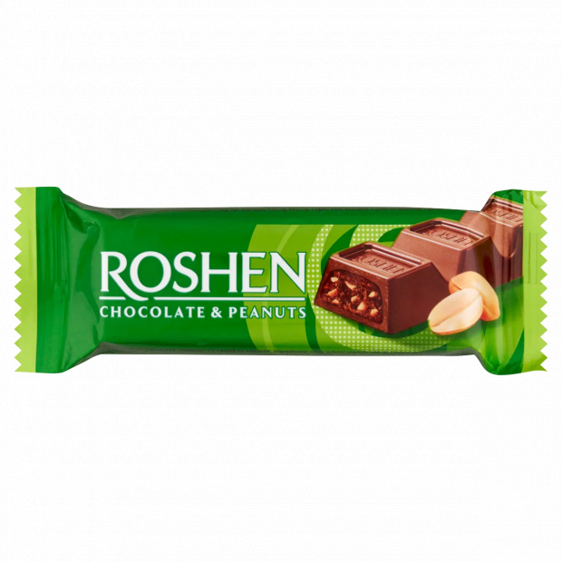 Roshen tejcsokoládé szelet földimogyorós töltelékkel 29 g