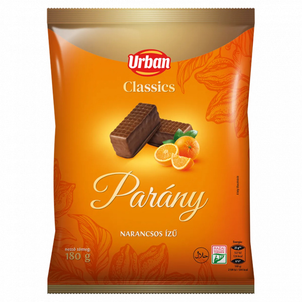 Urban Classics parány kakaós-narancsos krémmel, étbevonóval 180 g