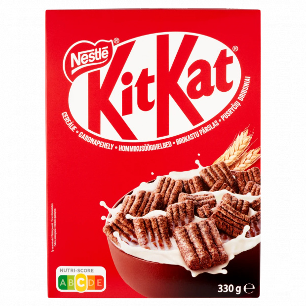 KitKat kakaós ízű ropogós gabonapehely tejcsokoládéval vitaminokkal és ásványi anyagokkal 330 g