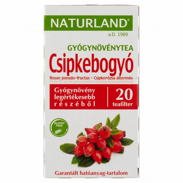 Naturland csipkebogyó gyógynövénytea 20 filter 50 g