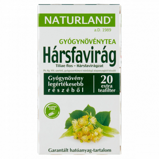 Naturland hársfavirág gyógynövénytea 20 filter 25 g Naturland hársfavirág gyógynövénytea 20 filter 25 g
