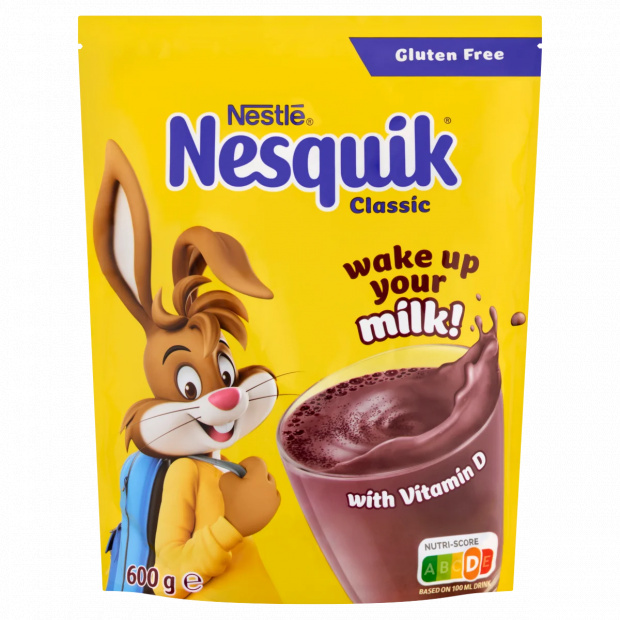 Nesquik Classic instant cukrozott kakaóitalpor vitaminokkal 600 g Nesquik Classic instant cukrozott kakaóitalpor vitaminokkal 600 g