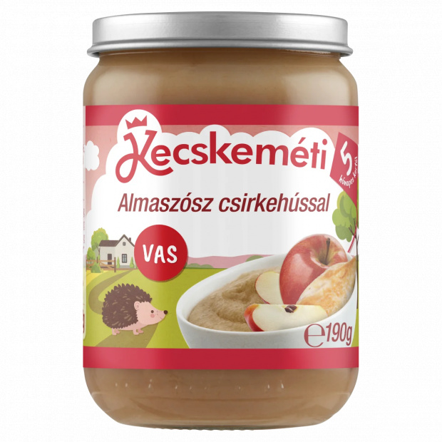 Kecskeméti almaszósz csirkehússal bébiétel 5 hónapos kortól 190 g