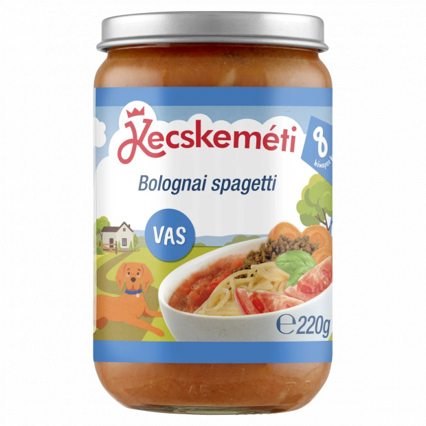 Kecskeméti bolognai spagetti bébiétel 8 hónapos kortól 220 g