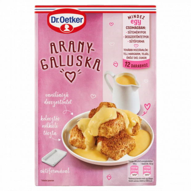 Dr. Oetker aranygaluska süteménypor 430 g