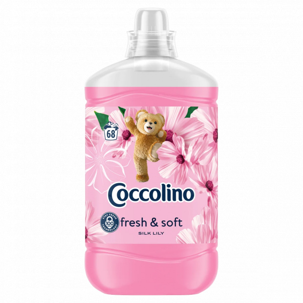 Coccolino Fresh & Soft Silk Lily öblítőkoncentrátum 68 mosás 1700 ml Coccolino Fresh & Soft Silk Lily öblítőkoncentrátum 68 mosás 1700 ml