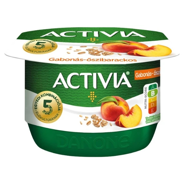 Danone Activia őszibarackos joghurt élőkultúrával és édesítőszerekkel 125 g