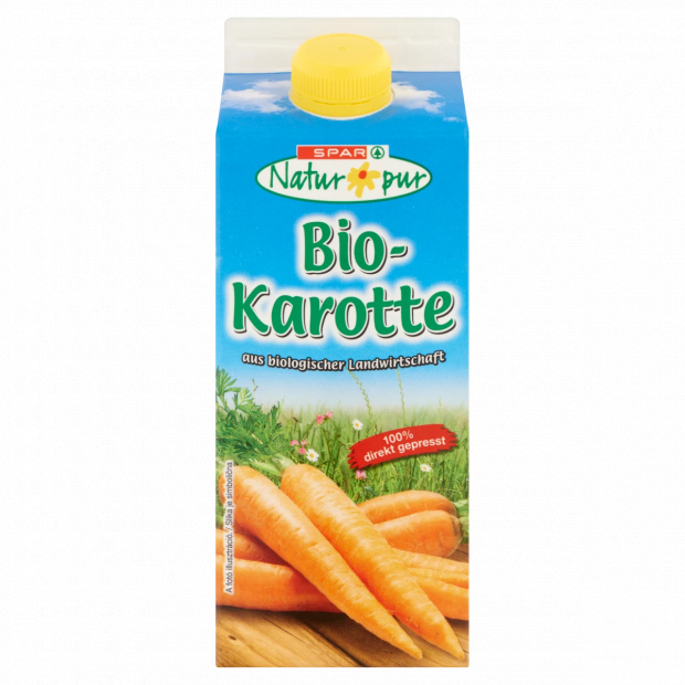 SPAR Natur*pur Bio sárgarépalé 0,75 l SPAR Natur*pur Bio sárgarépalé 0,75 l