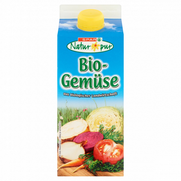 SPAR Natur*pur Bio vegyes-zöldséglé tengeri sóval 0,75 l