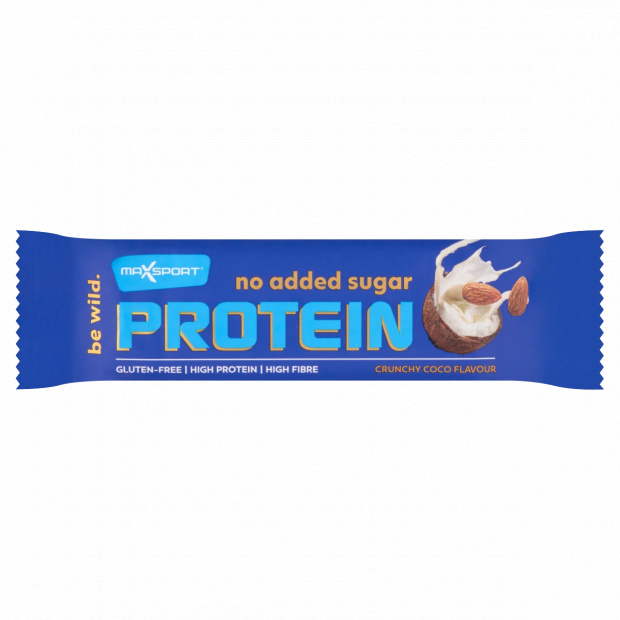 MaxSport Protein fehérjeszelet kókuszreszelékkel és mandulával tejcsokoládéban édesítőszerrel 40 g MaxSport Protein fehérjeszelet kókuszreszelékkel és mandulával tejcsokoládéban édesítőszerrel 40 g