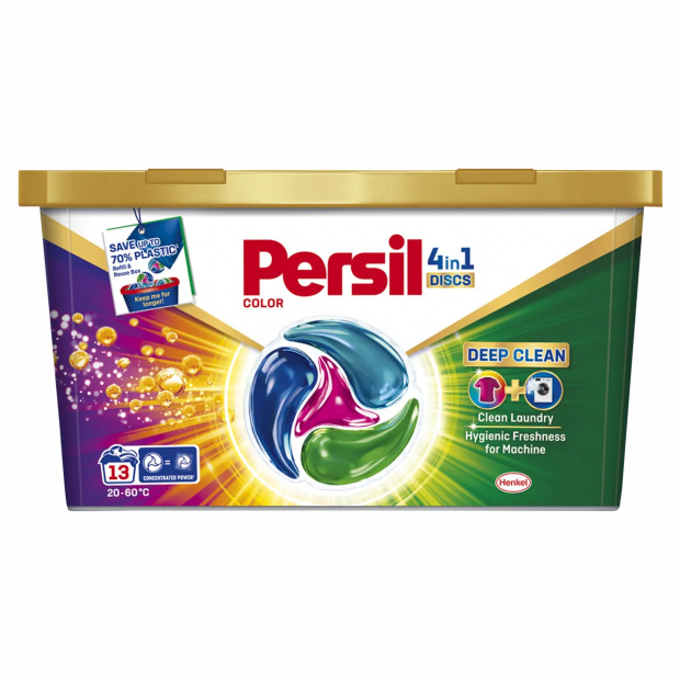 Persil Discs Color mosószer koncentrátum gépi mosáshoz színes ruhadarabokhoz 13 mosás 214,5 g