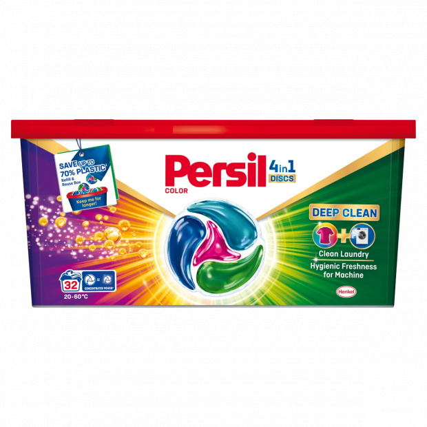 Persil Discs Color mosószer koncentrátum gépi mosáshoz színes ruhadarabokhoz 32 mosás 528 g