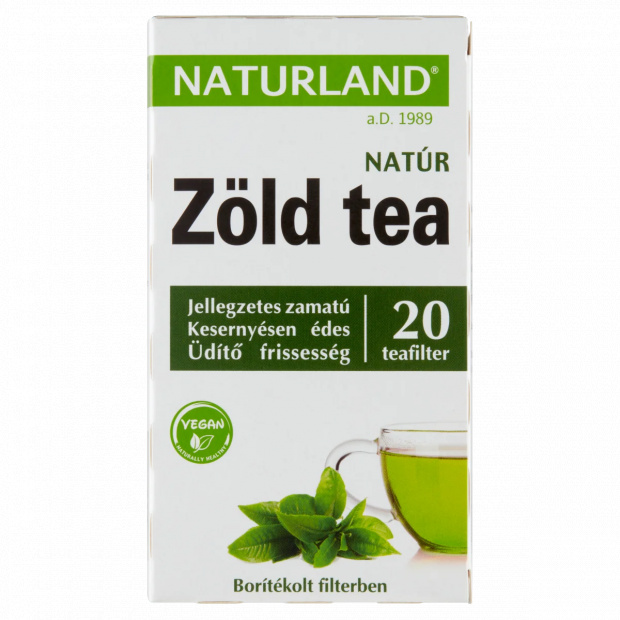 Naturland natúr zöld tea 20 filter 30 g