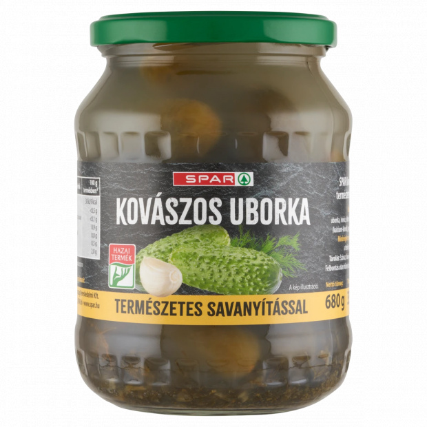 SPAR kovászos uborka természetes savanyítással 680 g