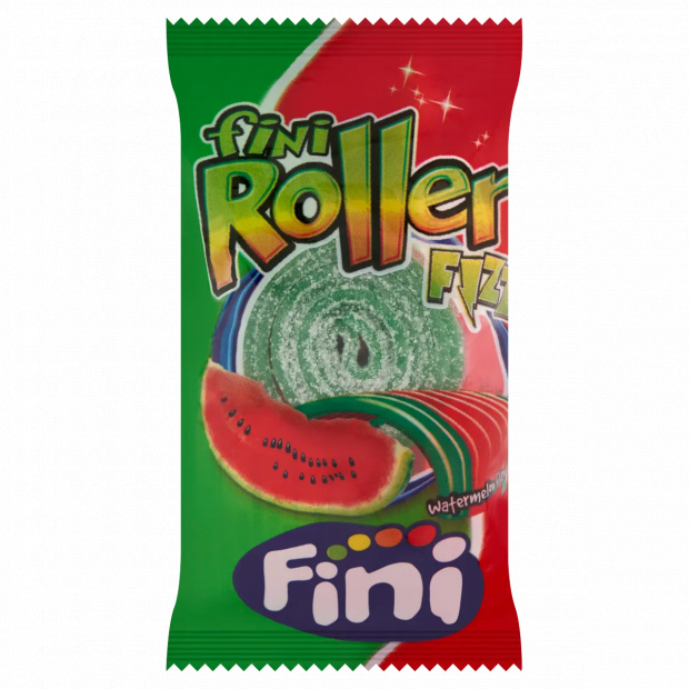 Fini Roller görögdinnye ízű gumicukorszalag savanyú cukorporral panírozva 20 g