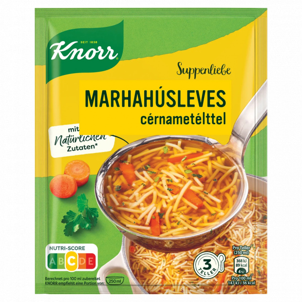 Knorr marhahúsleves cérnametélttel 76 g