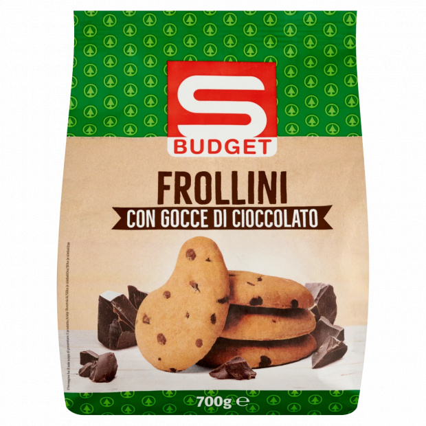 S-Budget omlós keksz étcsokoládé darabokkal 700 g S-Budget omlós keksz étcsokoládé darabokkal 700 g